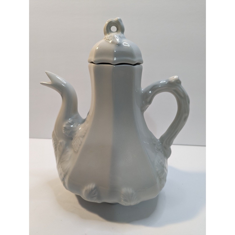 Ironstone‎ vintage grape leaf pattern coffee pot